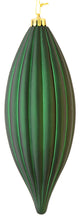 Vickerman M183274M 8" Midnight Green Matte Line Finial 4/Bag