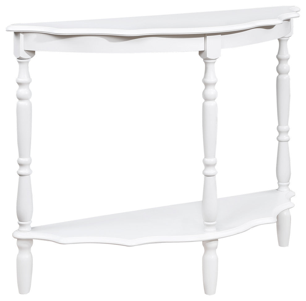 Gewnee 42'' Retro Circular Curved Half-Moon Console Table