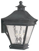 Outdoor Wall Lantern Landings, Solid Brass, a Charcoal Finish