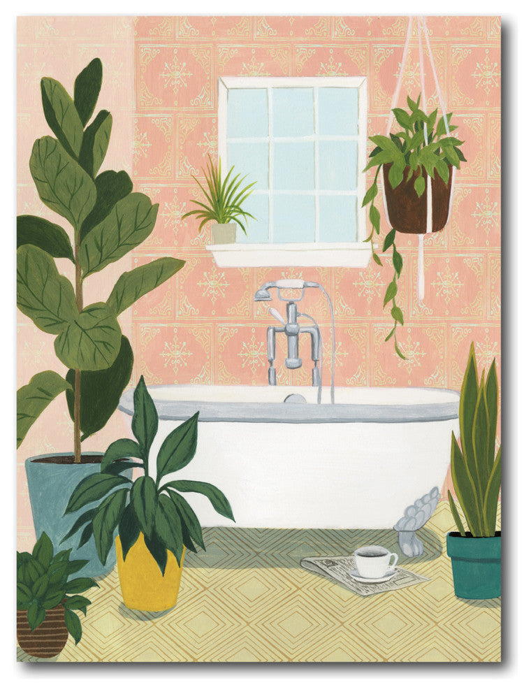 Courtside Market Bathtub Oasis II Gallery-Wrapped Canvas Wall Art, 12x18