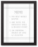 Mimi Definition 11x14 Black Framed Canvas