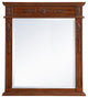 Elegant Decor VM13236TK Wood Frame Mirror, 32"x36", Teak