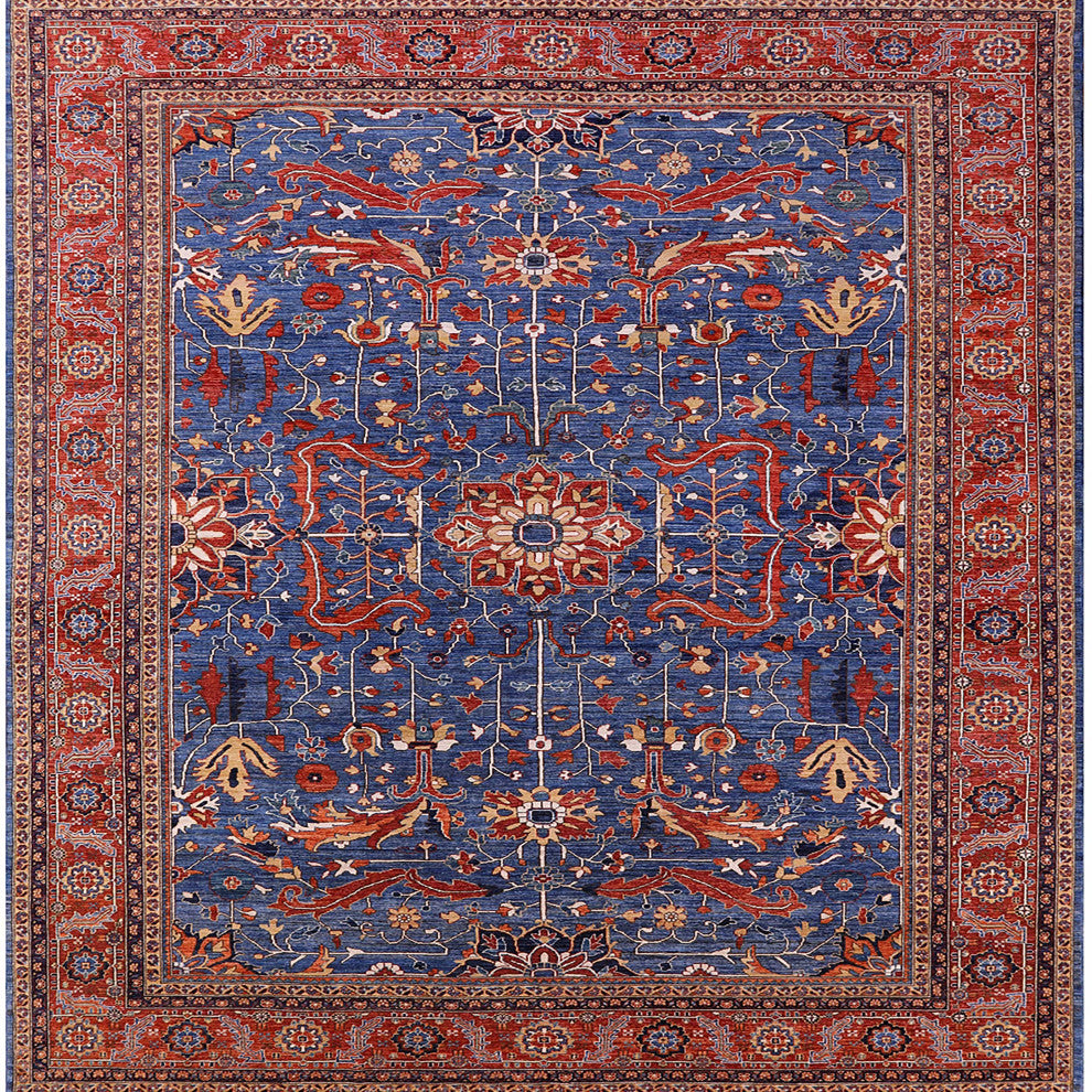 Ahgly Company Indoor Square Mid-Century Modern Area Rugs, 6' Square