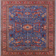 Ahgly Company Indoor Square Mid-Century Modern Area Rugs, 6' Square