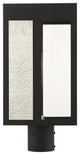 Black Contemporary, Nautical, Sophisticated Outdoor Post Top Lantern