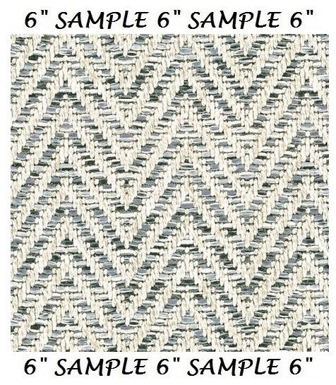 Couristan Tortola Indoor/Outdoor Accent Rugs - 50+ Custom Sizes, Silver, 1 Sample 6"x6"