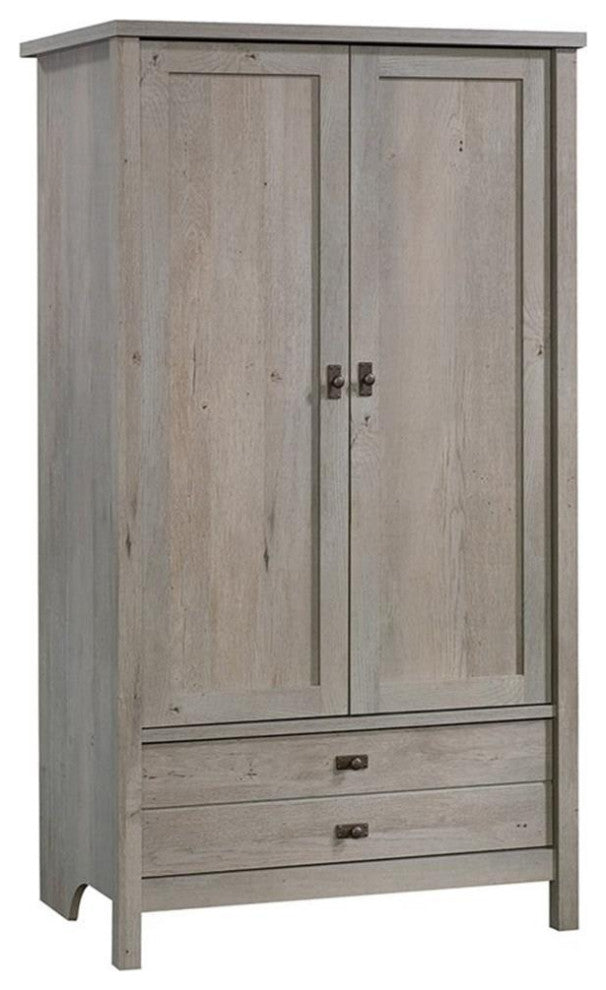 Sauder Cottage Road Engineered Wood Armoire in Mystic Oak Finish