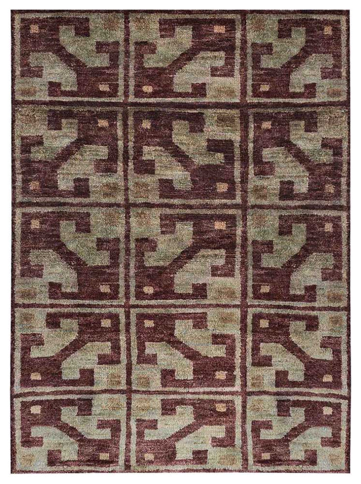 HAND KNOTTED JUTE ECO-FRIENDLY AREA RUGS,Brown Beige,Contemporary,Outdoor Indoor, [Rectangle] 6'x9'