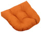 19" U-Shaped Spun Polyester Tufted Dining Chair Cushion, Tangerine Dream