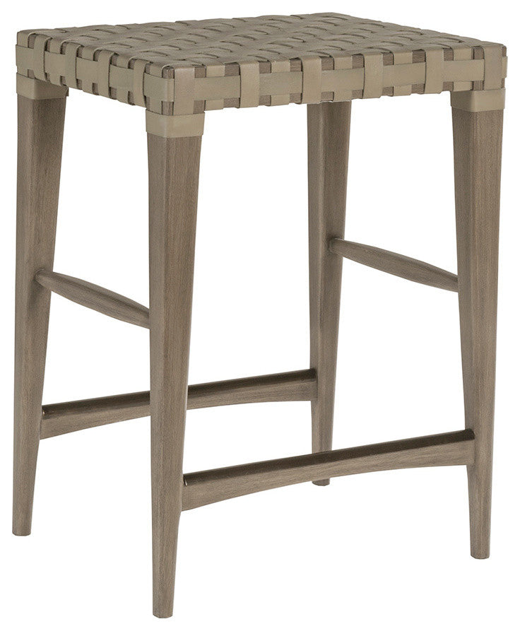 Milo Leather Backless Counter Stool