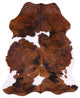 Natural Cowhide Rug 7' 1" X 5' 9" C2194