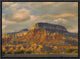 Sandstone Butte Showing Sedimentary Rock Layers, New Mexico, 16"x12"