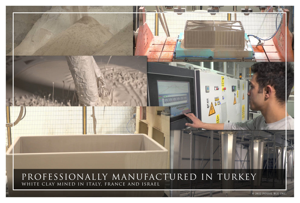 Luxury 36-Inch SOLID Fireclay Farmhouse Sink in White with Accs, Flat Front