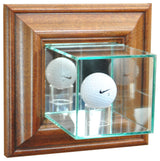 Wall Mounted Golf Display Case, Walnut