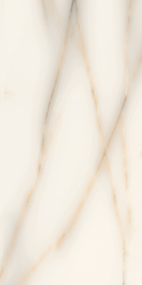 24" x 48" Onix Crema Marble Look Glossy Wall and Floor Tile