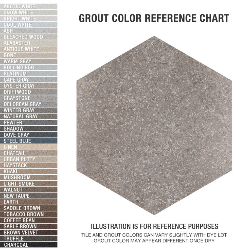 Palazzo Hex Nuvola Porcelain Floor and Wall Tile