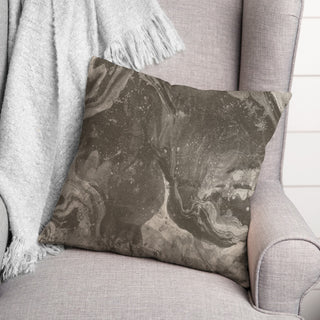 Gray Marble Pattern 18x18 Indoor/Outdoor Pillow