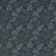 Navy Blue Leaf Floral Heavy Duty Crypton Fabric By The Yard