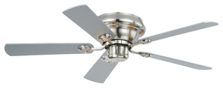 Expo 42" Flushmount Ceiling Fan, Satin Nickel/Maple/Silver