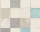 Tile Textured Wallpaper Featuring Floral And Plain Pattern, 374061