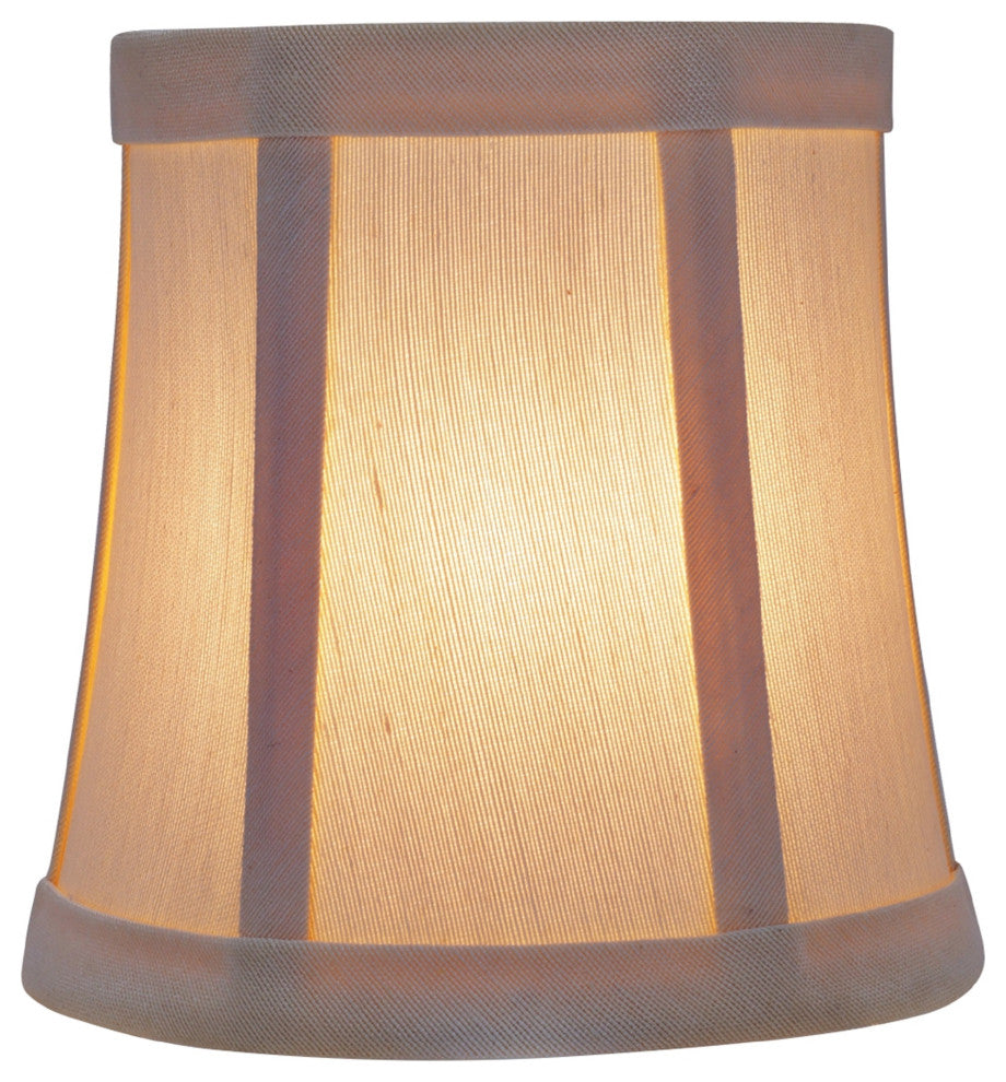 30362-9 Small Bell  Chandelier Clip On Lamp Shade Beige 4"x5"x5"