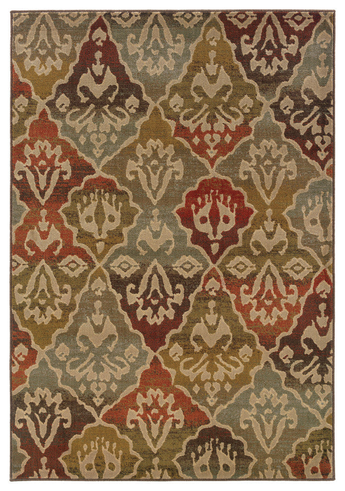 Oriental Weavers Casablanca Multi/Beige Floral Indoor Area Rug 1'10"X3'3"