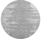 Premium Machine Washable Mayfield AMF705 Silver 8' x 8' Round Rug