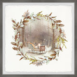 "Santa's Sleigh" Framed Painting Print, 32x32