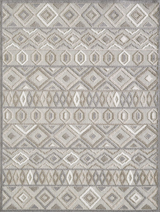 Calla Aztec Indoor/Outdoor Rug, Grey, 7'10 X 9'10