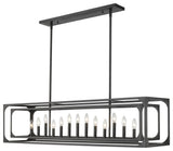 Zlite 3038-13L-MB 13-Light Island, Matte Black