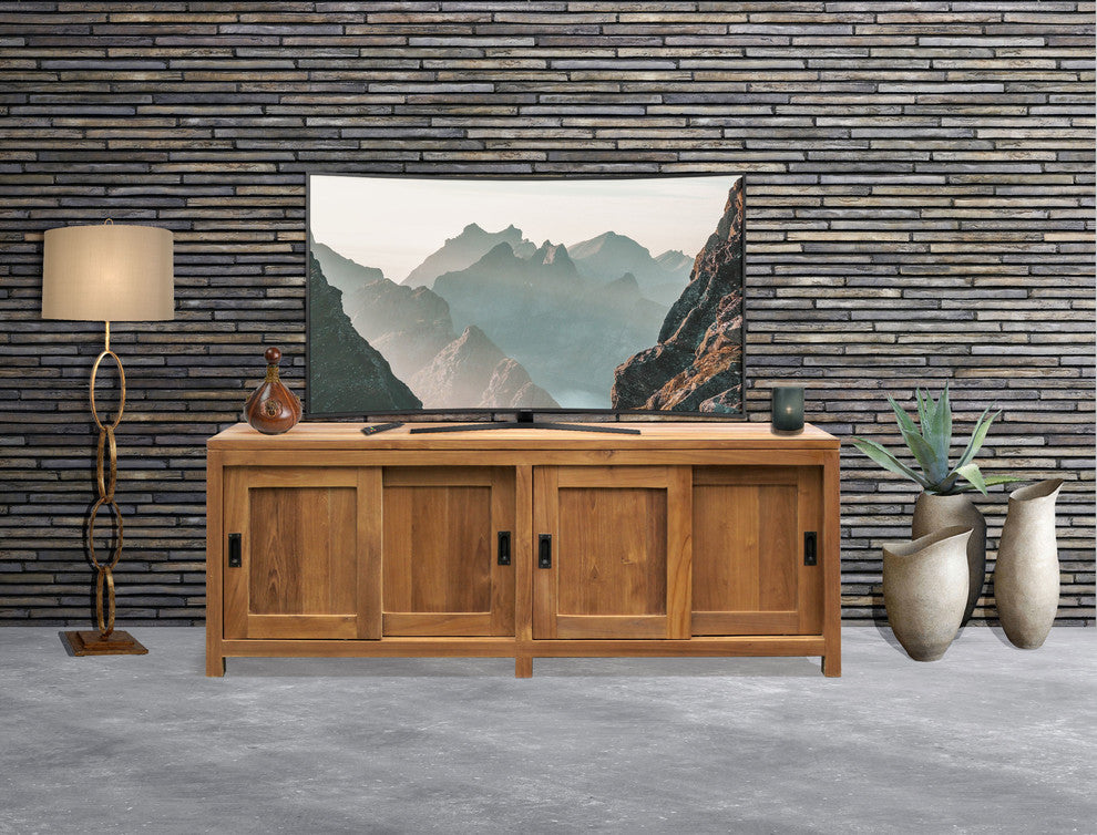 Teak Wood Venice Media Center