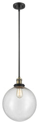 Beacon Mini Pendant, Black Antique Brass, Seedy