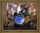 Edmund Tarbell Flowers in a Blue Ginger Jar Framed Premium Canvas Print, 20"x25"
