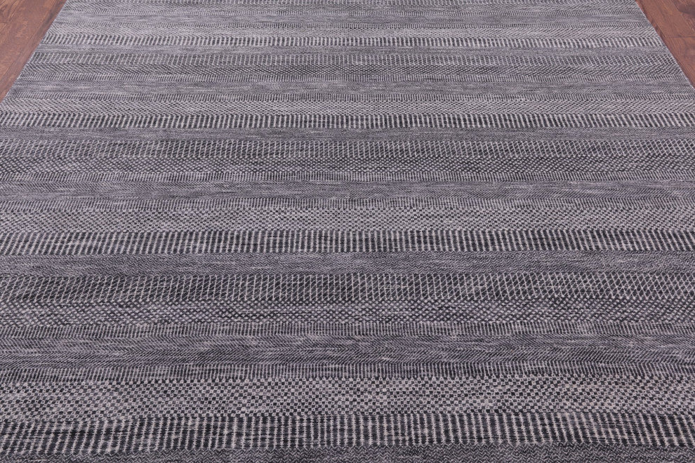 Hand Knotted Savannah Grass Wool and Silk Rug 8' 1" X 9' 8" Q12012