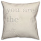 You Are The Salt 18 x 18 Spun Poly Pillow