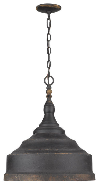 Keating 3-Light Pendant Antique Black Iron