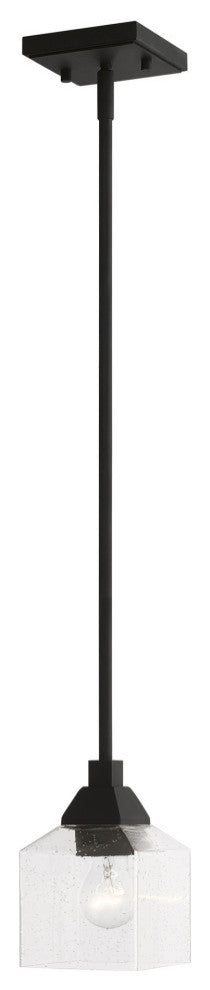 Aragon 1 Light Black Mini Pendant