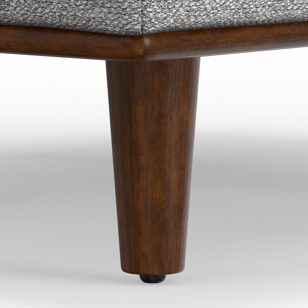 Morrison Ottoman, Mist Grey, 33"