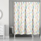 Colorful Cacti 71x74 Shower Curtain