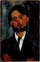 Amedeo Modigliani Portrait of Zborowski, Gallery Wrapped Canvas Print, 18"x27"