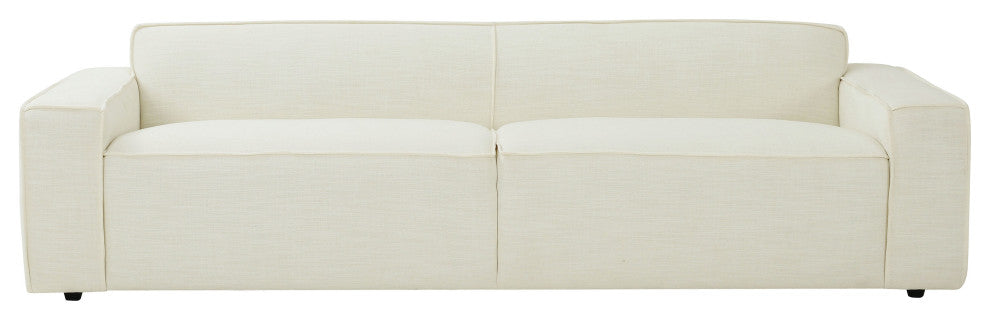 Olafur Upholstered Sofa, Cream Linen
