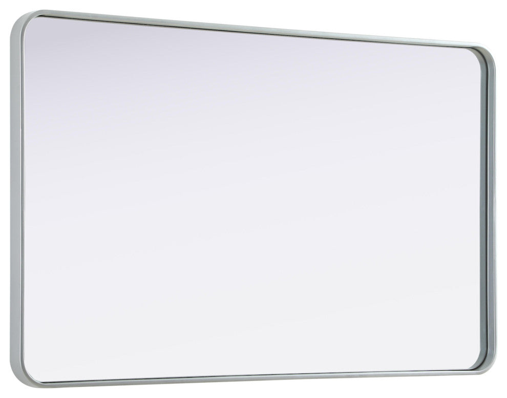 Elegant Lighting MR8A3048 Remy 30"W x 48"H Rectangular Flat - Silver