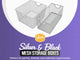 YBM Home Wire Mesh Open Bin Basket Silver 10"x9"x6", 6-Pack