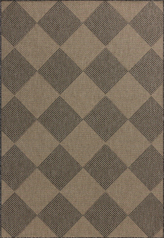 Chris Loves Julia x Loloi Providence Graphite / Sand 5'-0" x 7'-7" Area Rug