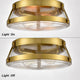 Modern Ceiling Light Fixtures Brass Hallway Light with Seeded Glass Shade