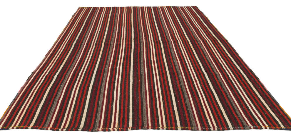 Vintage Anatolian Kilim Rug 6' 4" x 8' 2", 76 in. x 98 in.