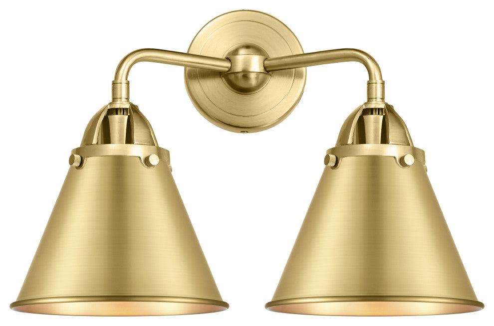 Innovations 288-2W-SG-M13-SG 2-Light Bath Vanity Light, Satin Gold