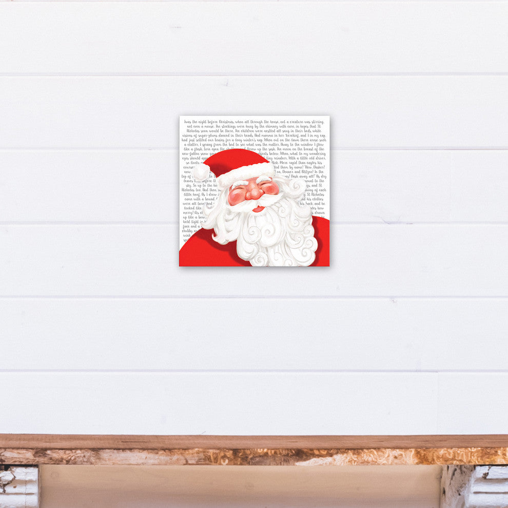 Twas the Night Before Santa 12x12 Canvas Wall Art
