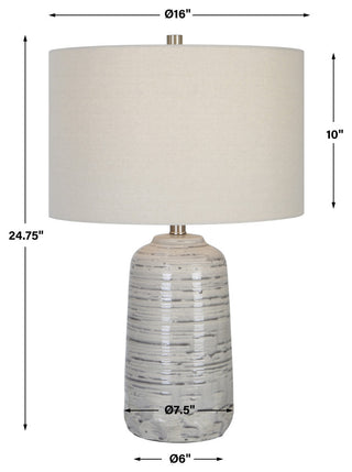 Uttermost Cyclone Ivory Table Lamp