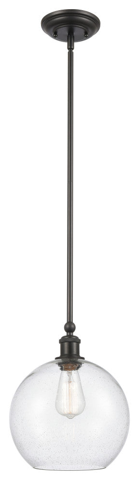 Innovations 341-1S-BK-G124-10 Concord 1 Light 10" Mini Pendant, Matte Black